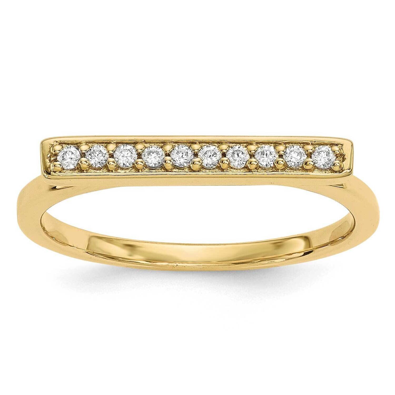 Diamond Bar Ring 14k Gold Y13742AAA