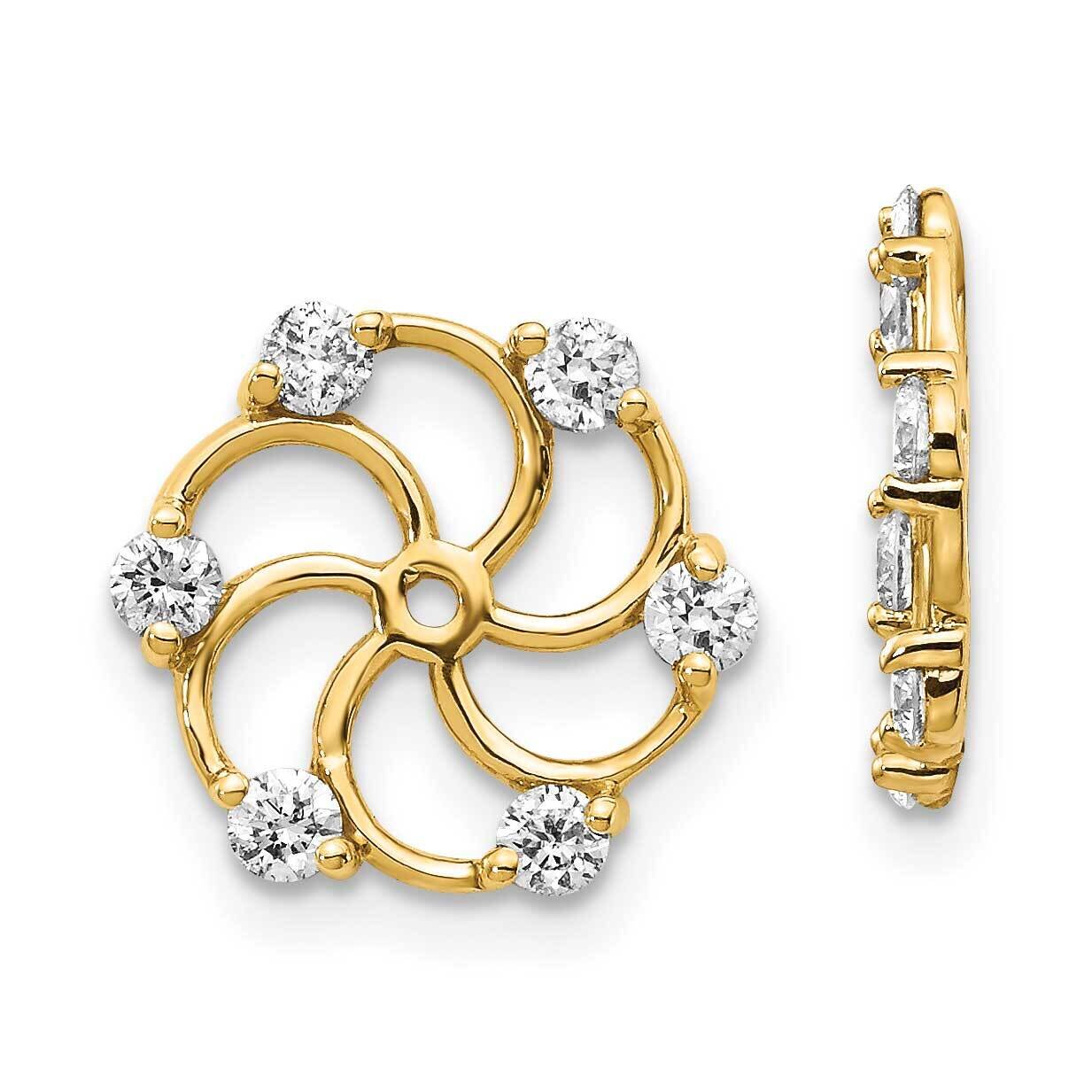 A Diamond Earring Jacket 14k Gold XJ5A, MPN: XJ5A, 883957336145