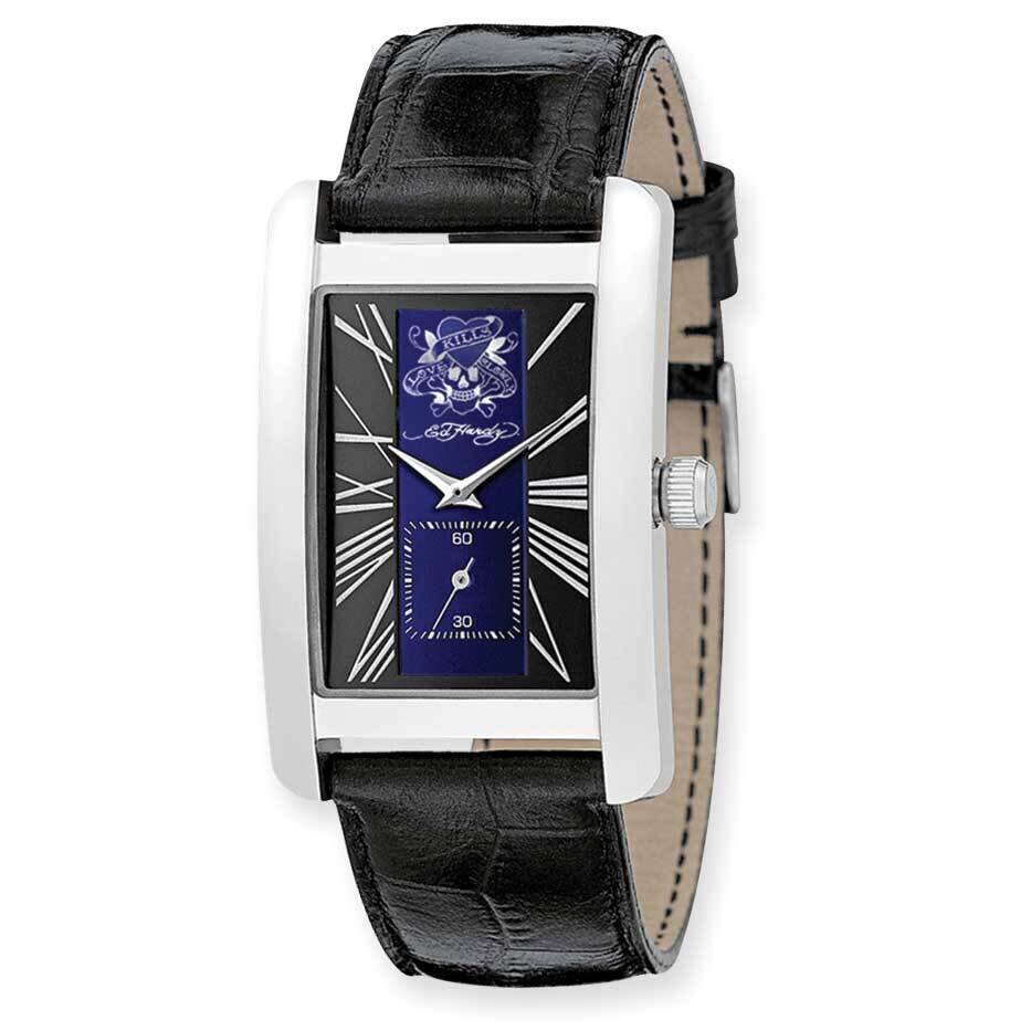 Mens Ed Hardy 1st Class Blue & Black Dial Watch XWA2905
