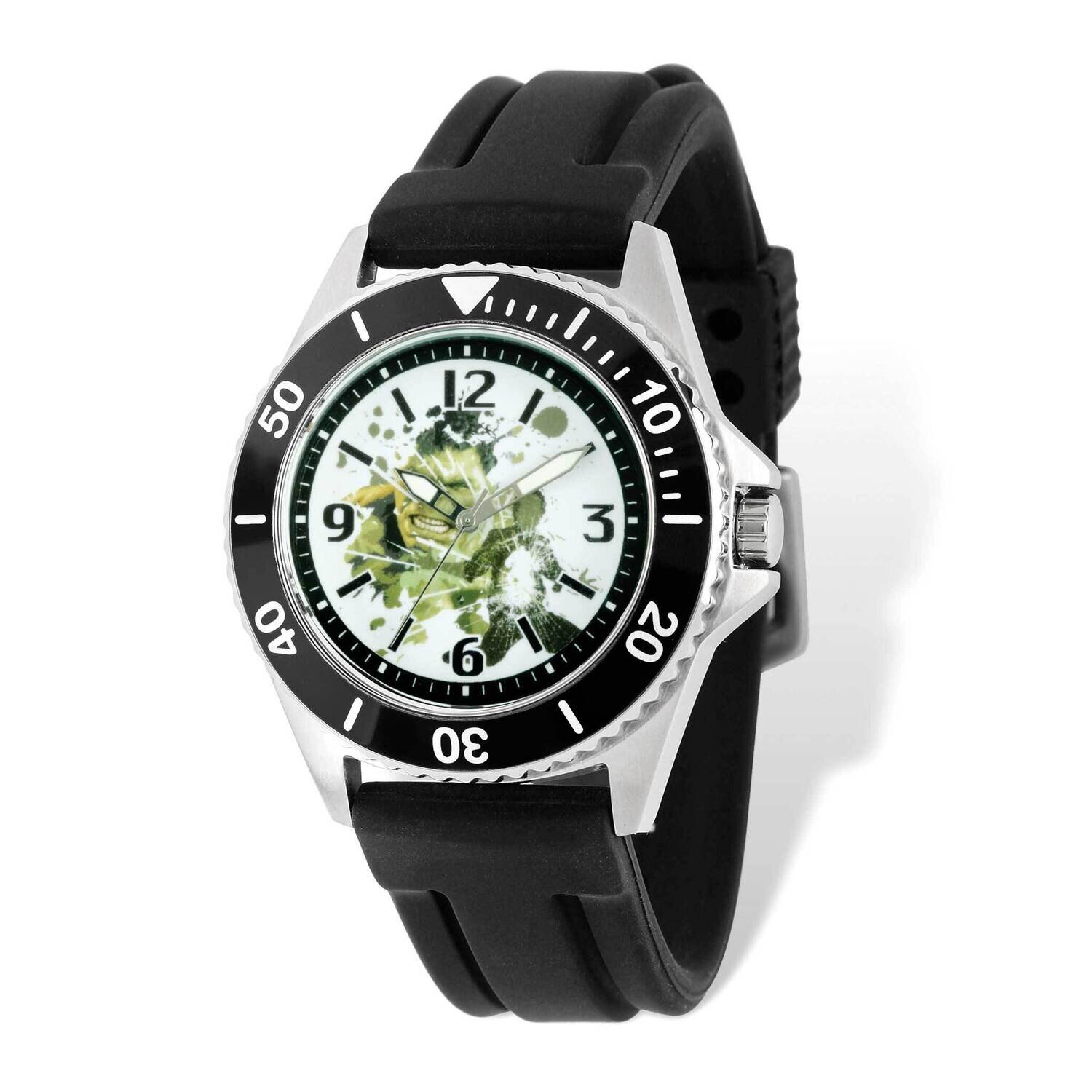 Marvel Adult Size Avengers Black Strap Watch XWA5203