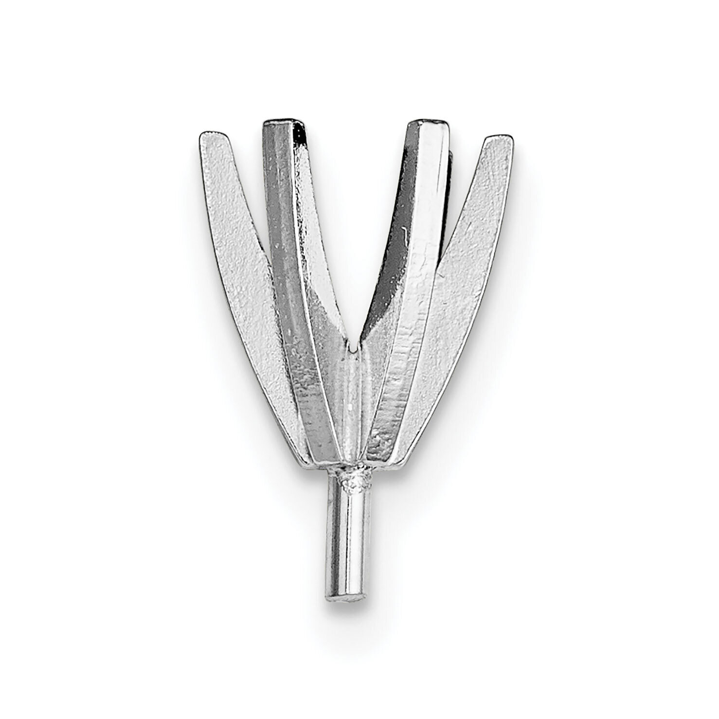 Round 6-Prong High with Peg Head .37ct. Setting 18k White Gold 8W149-2, MPN: 8W149-2,