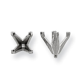 Princess 4-Prong V-End with Peg Head 1.50ct. Setting Platinum PL172-7, MPN: PL172-7,