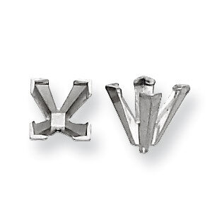Princess One Piece V-End with Peg Head .37ct. Setting Platinum PL171-3, MPN: PL171-3,