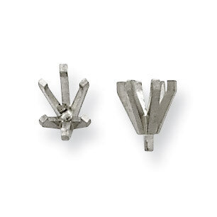 Oval 6-Prong with Peg .37ct. Setting Platinum PL217-3, MPN: PL217-3,