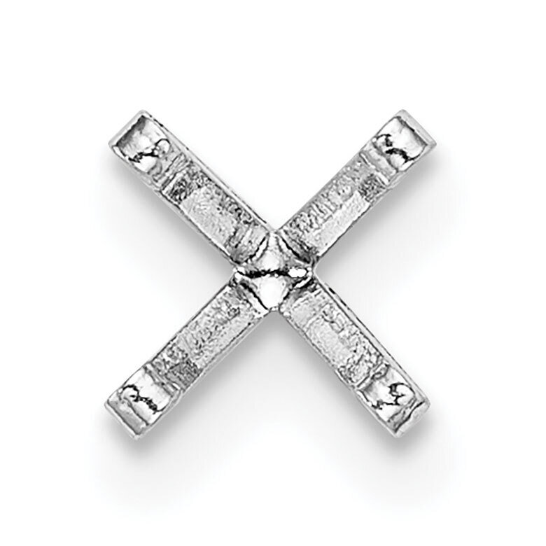 Round 4-Prong Low with Peg Head .05ct. Setting 14k White WG121-1, MPN: WG121-1,