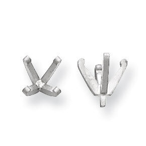 Round 4-Prong Low with Peg Head .62ct. Setting 14k White WG121-10, MPN: WG121-10,