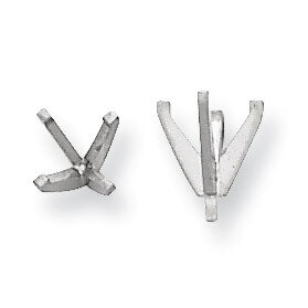 Round 4-Prong Medium with Peg Head .07ct. Setting 14k White WG122-2, MPN: WG122-2,