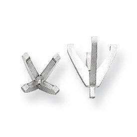 Round 4-Prong High and Heavy with Peg Head .62ct. Setting 14k White WG120-5, MPN: WG120-5,