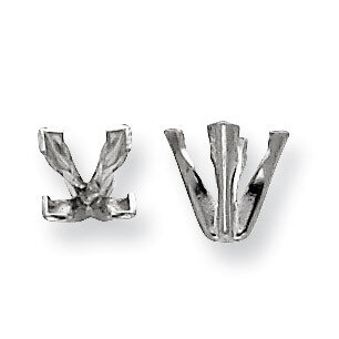 Princess V-End 1.00ct. Setting 14k White WG167-7, MPN: WG167-7,