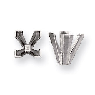 Princess One Piece Construction V-End 2.25ct. Setting 14k White WG165-10, MPN: WG165-10,