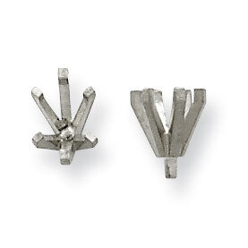 Oval 6-Prong with Peg Head .62ct. Setting 14k White WG217-6, MPN: WG217-6,
