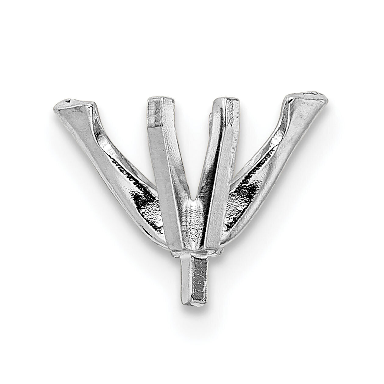 Marquise 6-Prong V-End with Peg Head .62ct. Setting 14k White WG259-7, MPN: WG259-7,