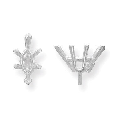 Marquise 6-Prong V-End with Peg Head 3.00ct. Setting 14k White WG261-12, MPN: WG261-12,