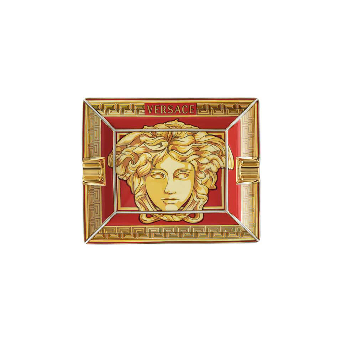Versace Medusa Amplified Golden Coin Ashtray 6 1/4 Inch, MPN: 14269-409956-27236, 790955188679