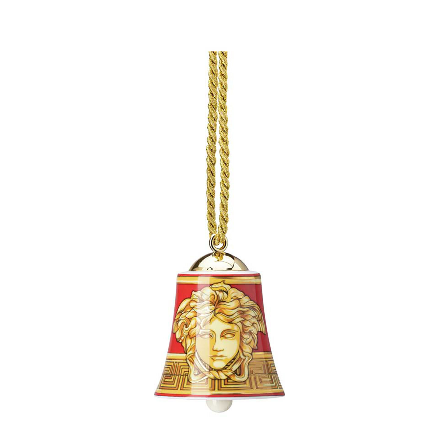 Versace Medusa Amplified Golden Coin Bell Ornament 2 3/4 Inch, MPN: 14089-409956-27911, 790955188655