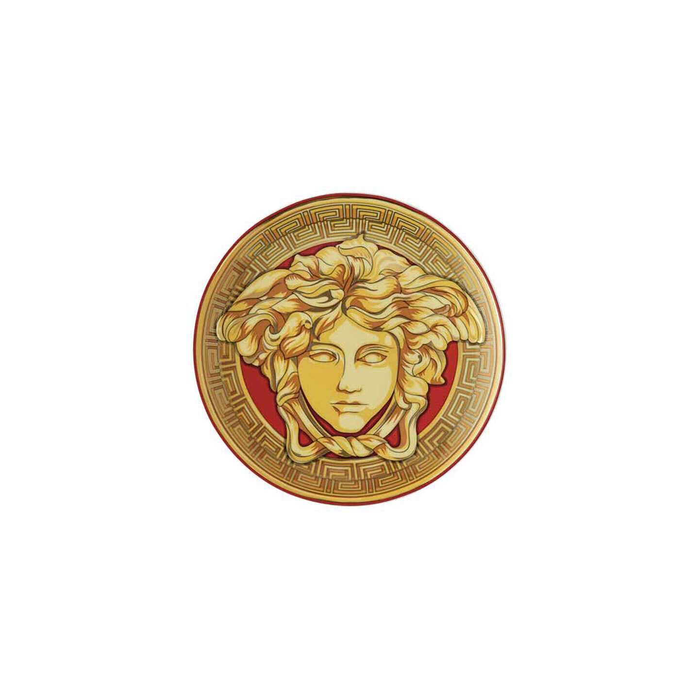 Versace Medusa Amplified Golden Coin Bread & Butter Plate 6 2/3 Inch