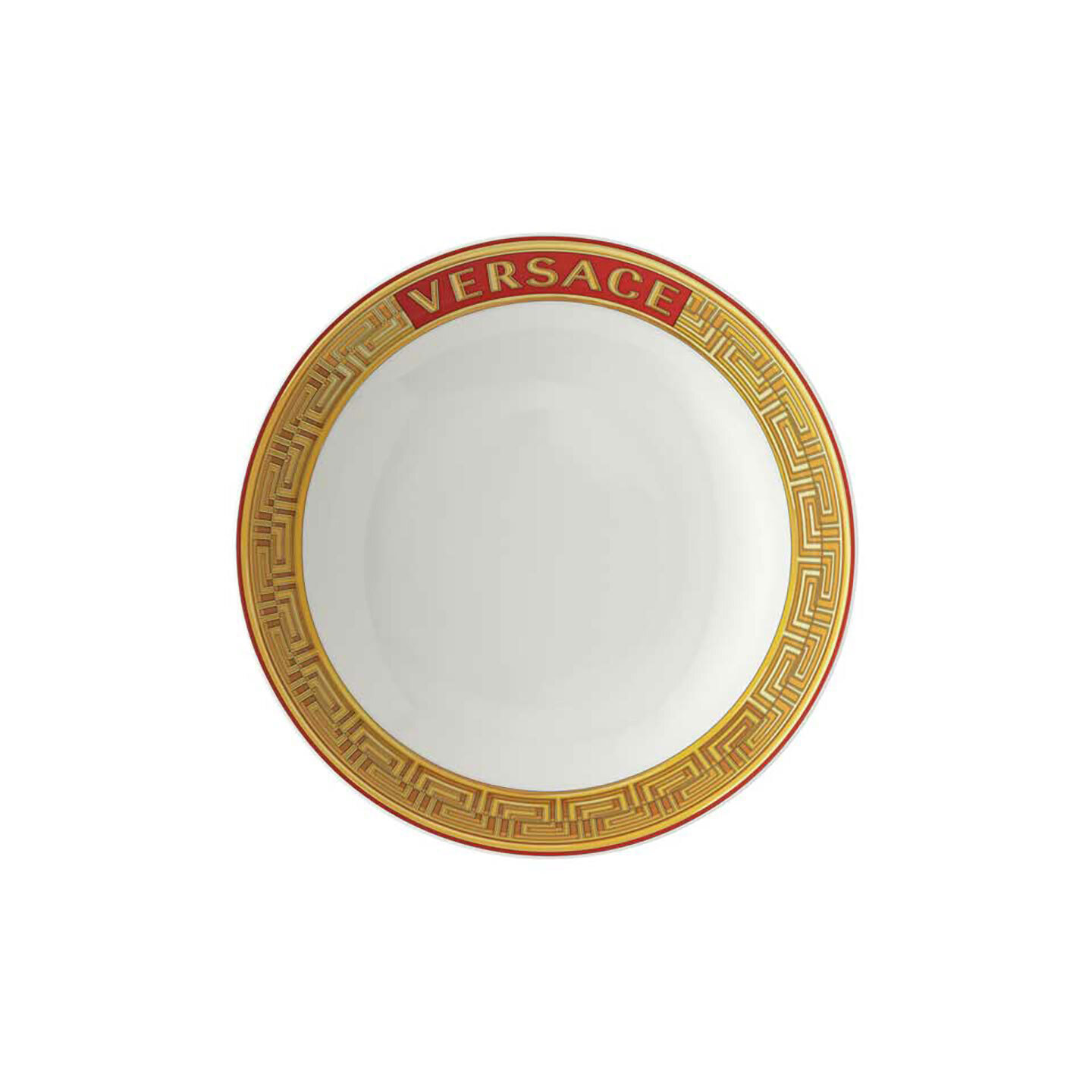 Versace Medusa Amplified Golden Coin Rim Soup 8 1/2 Inch, MPN: 19335-409956-10322, 790955188570