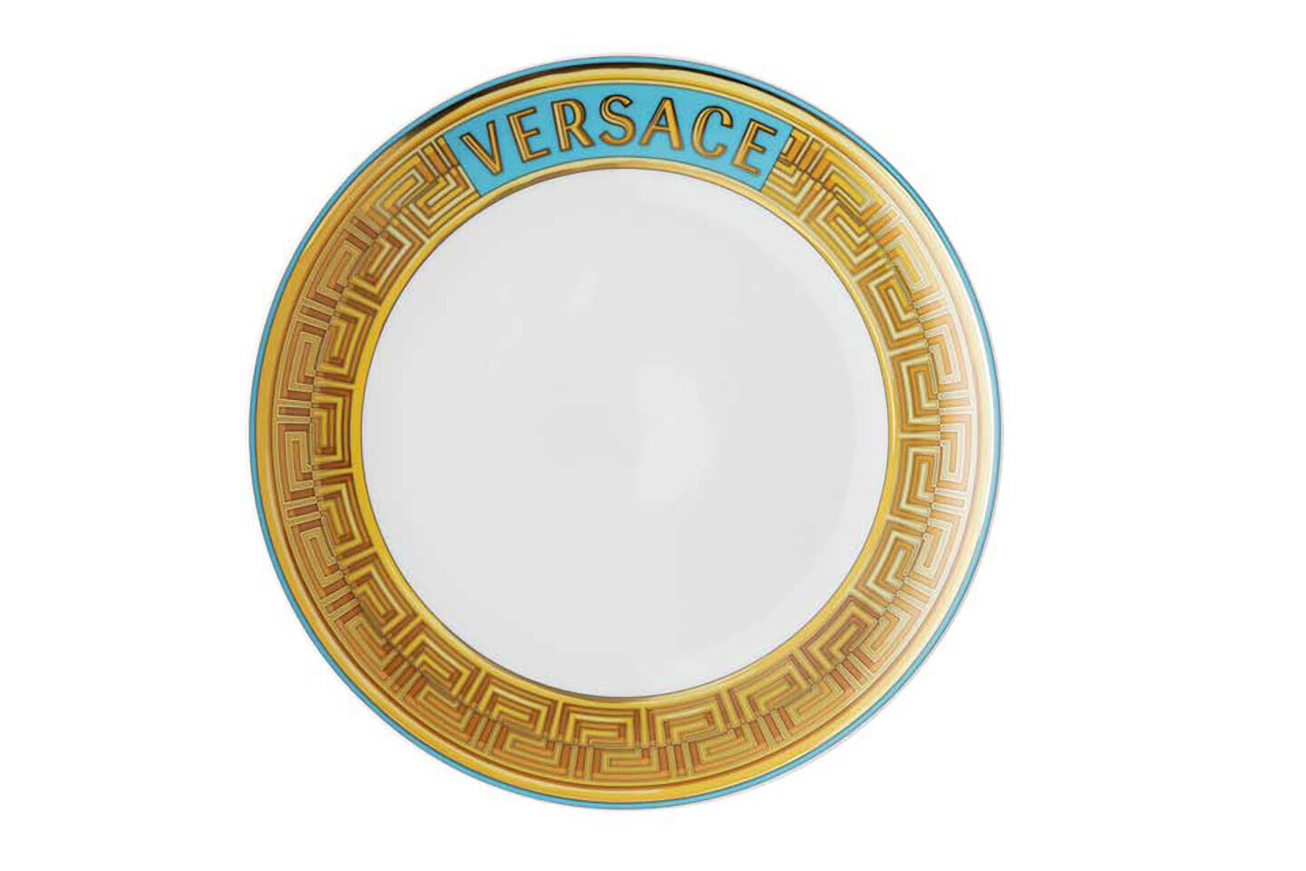 Versace Medusa Amplified Blue Coin Salad Plate 8 1/4 Inch, MPN: 19335-403761-10221, 790955188990