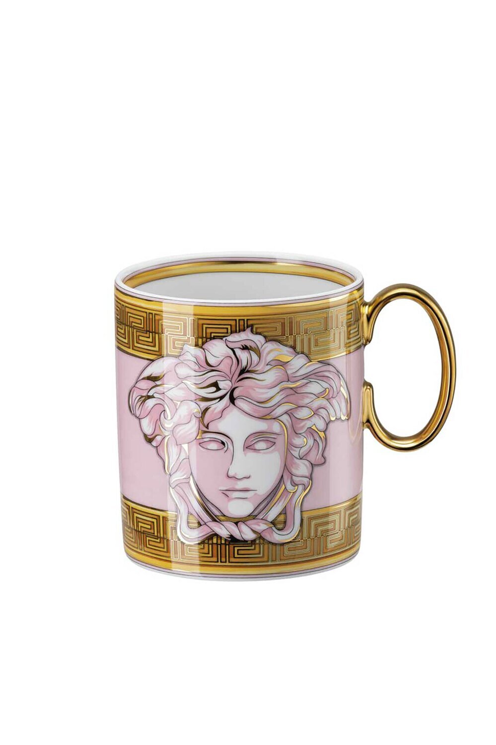 Versace Medusa Amplified Pink Coin Mug With Handle