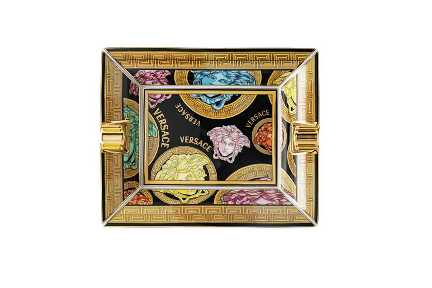 Versace Medusa Amplified- Multicolor Ashtray 6 1/4 Inch, MPN: 14269-403763-27236, 790955189294