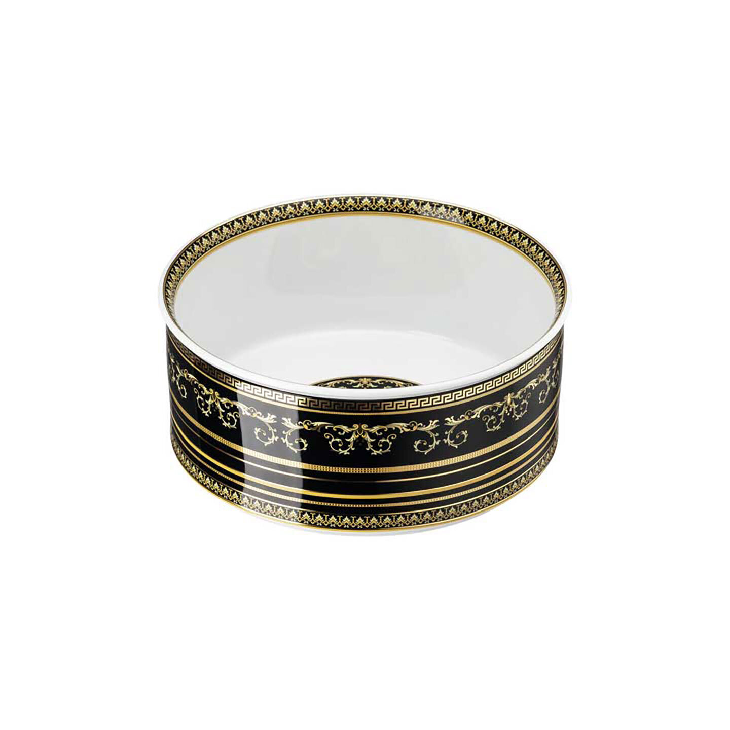 Versace Virtus Gala Black Bowl 8 1/2 Inch, MPN: 19335-403729-13322, 790955188266