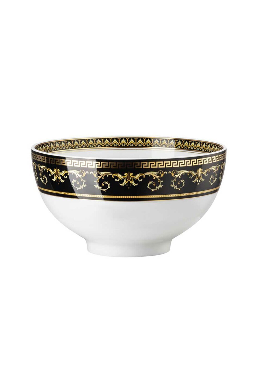 Versace Virtus Gala Black Soup Bowl