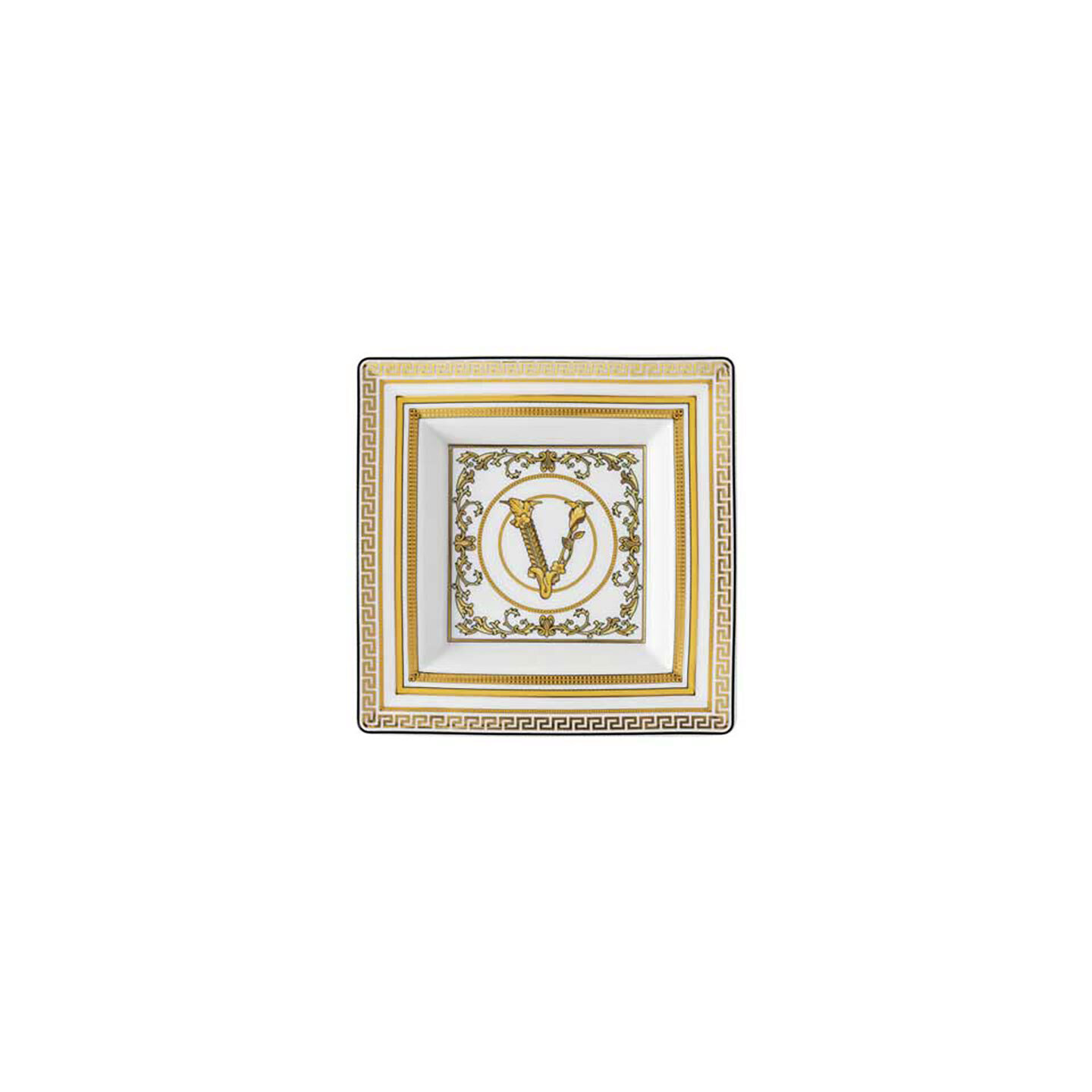 Versace Virtus Gala White Tray 5 1/2 Inch