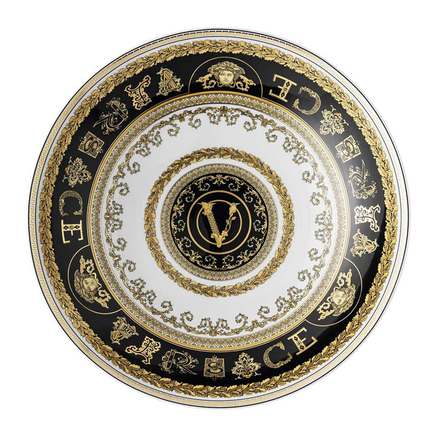 Versace Virtus Gala Bowl Footed 13 3/4 Inch