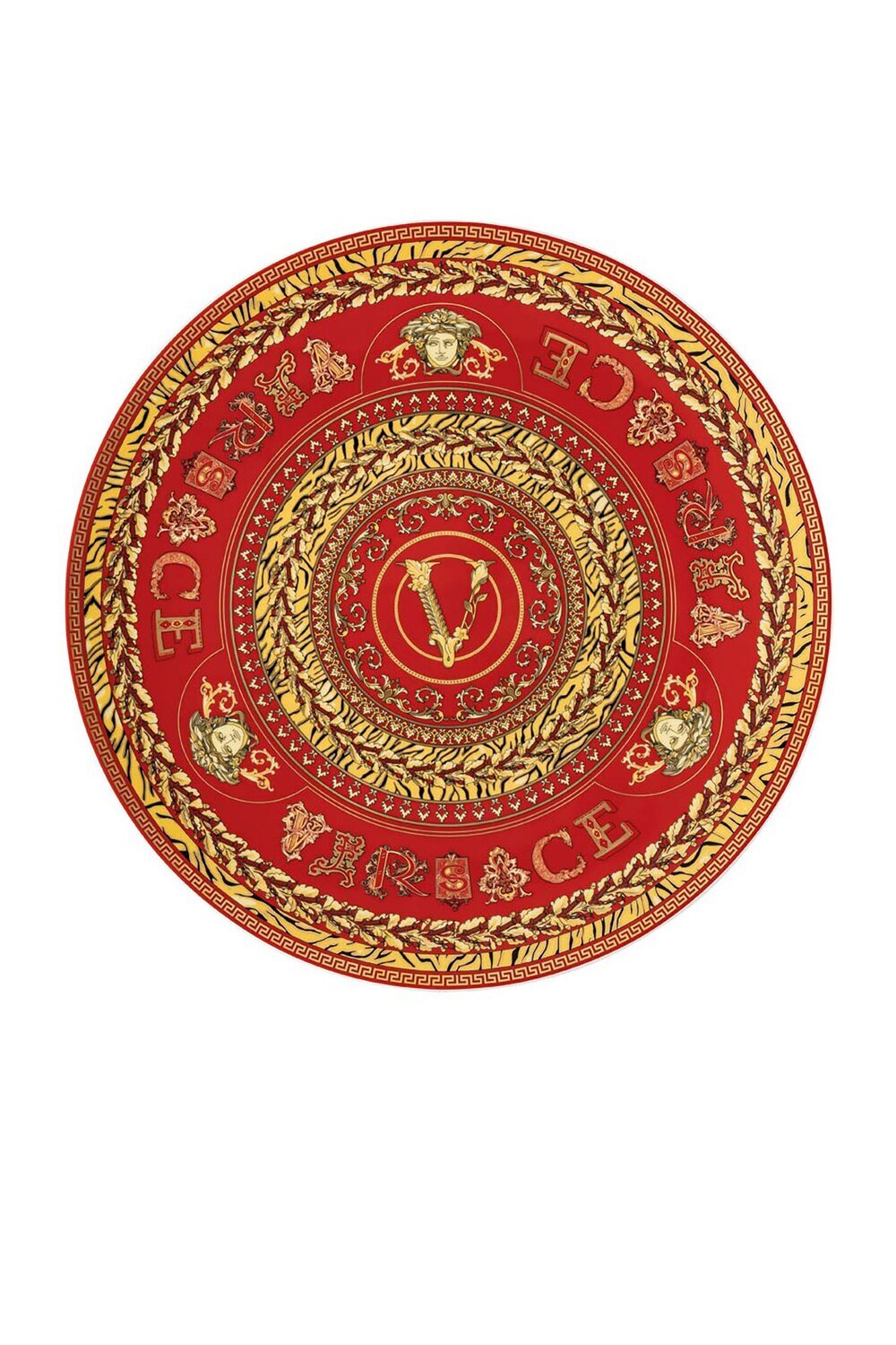 Versace Virtus Holiday Christmas Plate 11.75