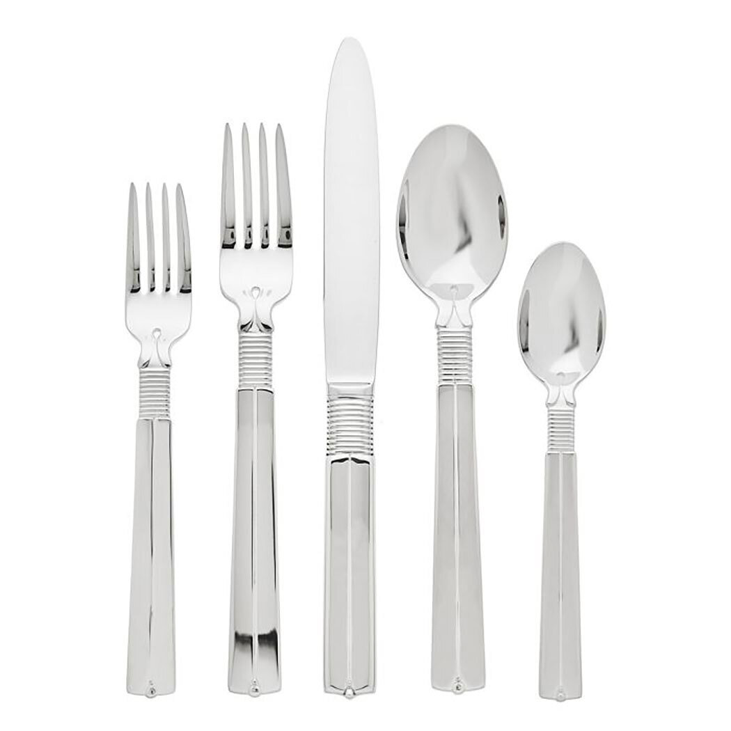 Ricci Artisan 5 Piece Place Setting Flatware Set 18/10 Stainless Steel 1040