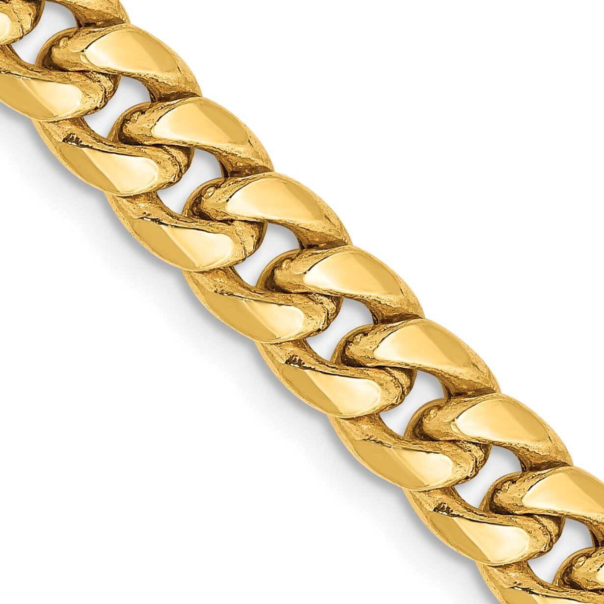 6mm Semi-Solid Miami Cuban Chain 20 Inch 10k Gold 10BC154-20, MPN: 10BC154-20, 191101730856