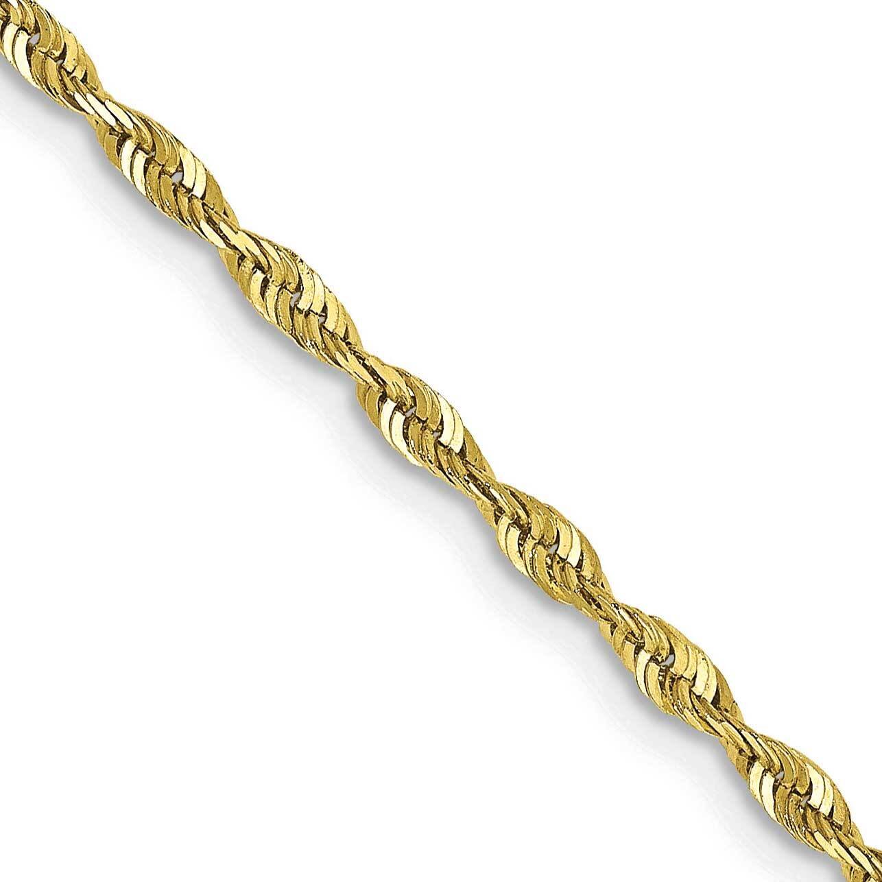 2.0mm Extra-Light Diamond-Cut Rope Chain 10k Gold 10EX016-9, MPN: 10EX016-9,