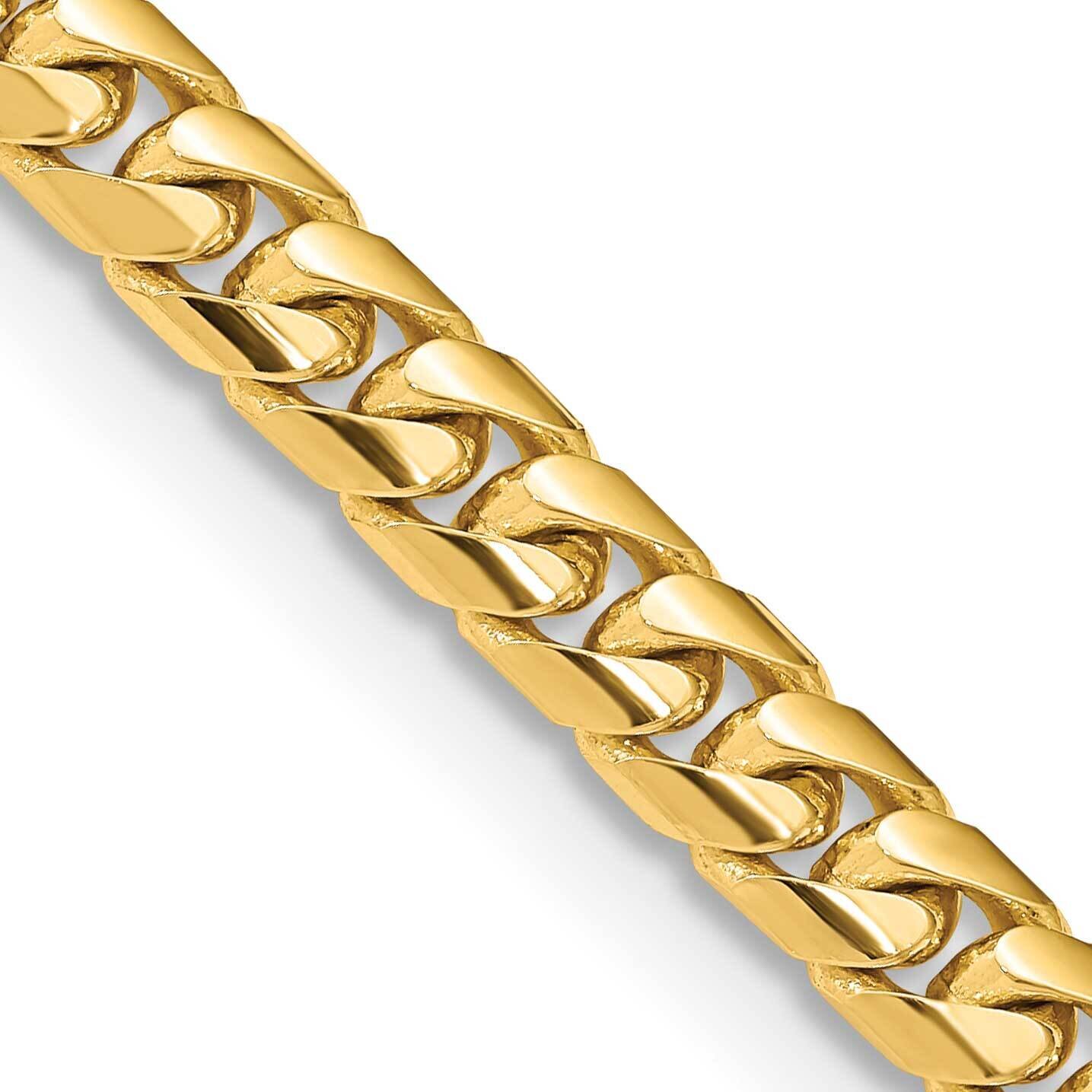 8.5 Inch 6.75mm Solid Miami Cuban Link with Lobster Clasp Chain 14k Gold DCU220-30