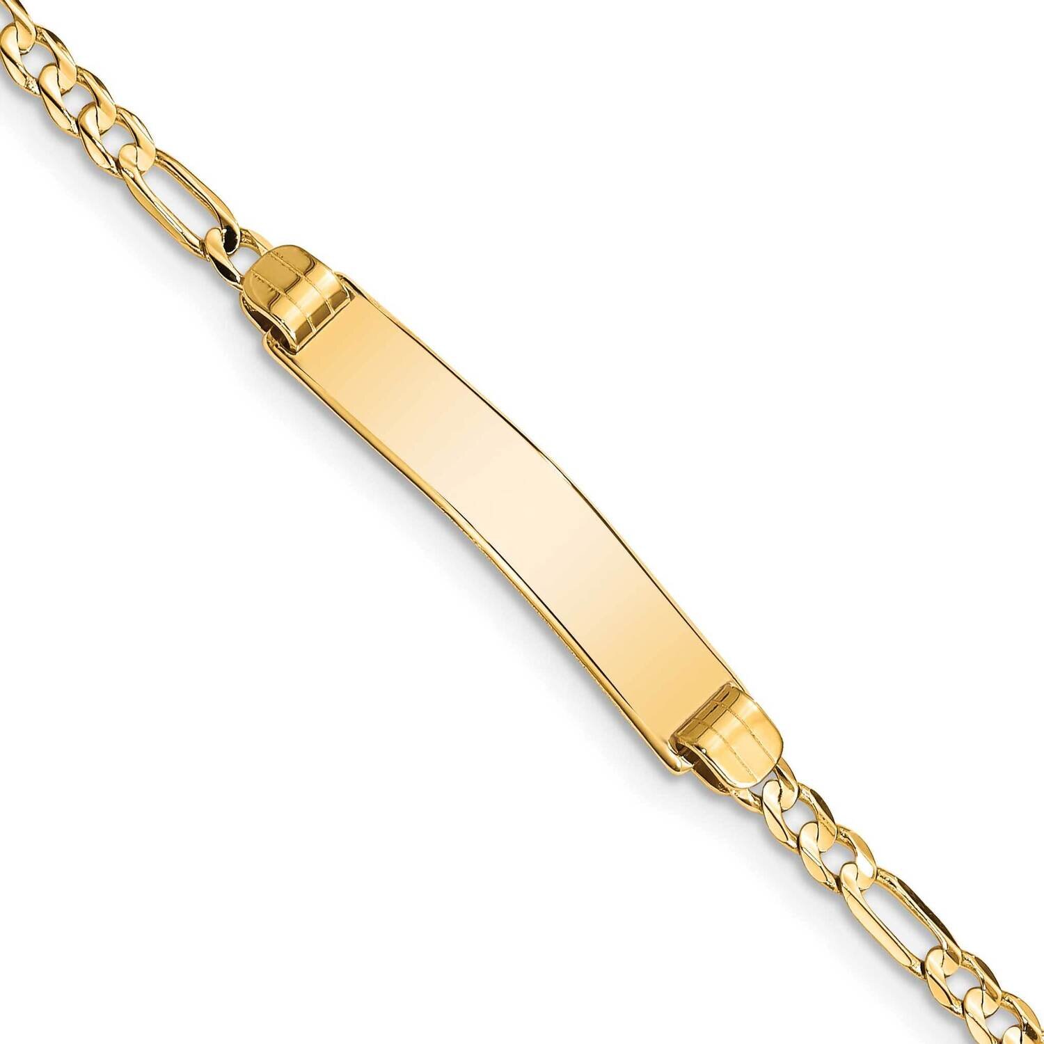 Figaro ID Bracelet 14k Gold FG80ID-8