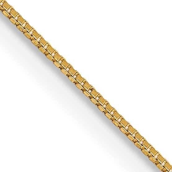 13 Inch .5mm Box with Spring Ring Clasp Chain 14k Gold PEN1-13