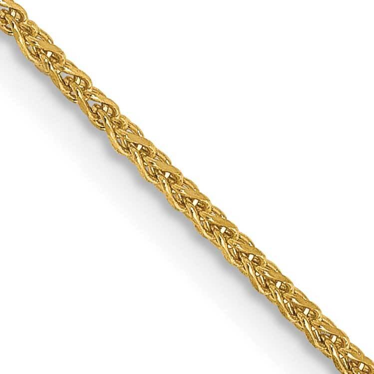 26 Inch 1.25mm Diamond-Cut Spiga with Lobster Clasp Chain 14k Gold PEN62-26