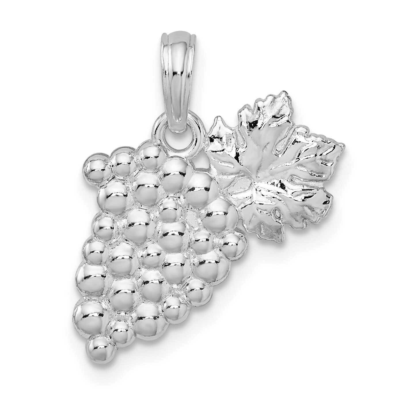 Bunch Of Grapes Pendant Sterling Silver Polished QC10461, MPN: QC10461, 637218180721