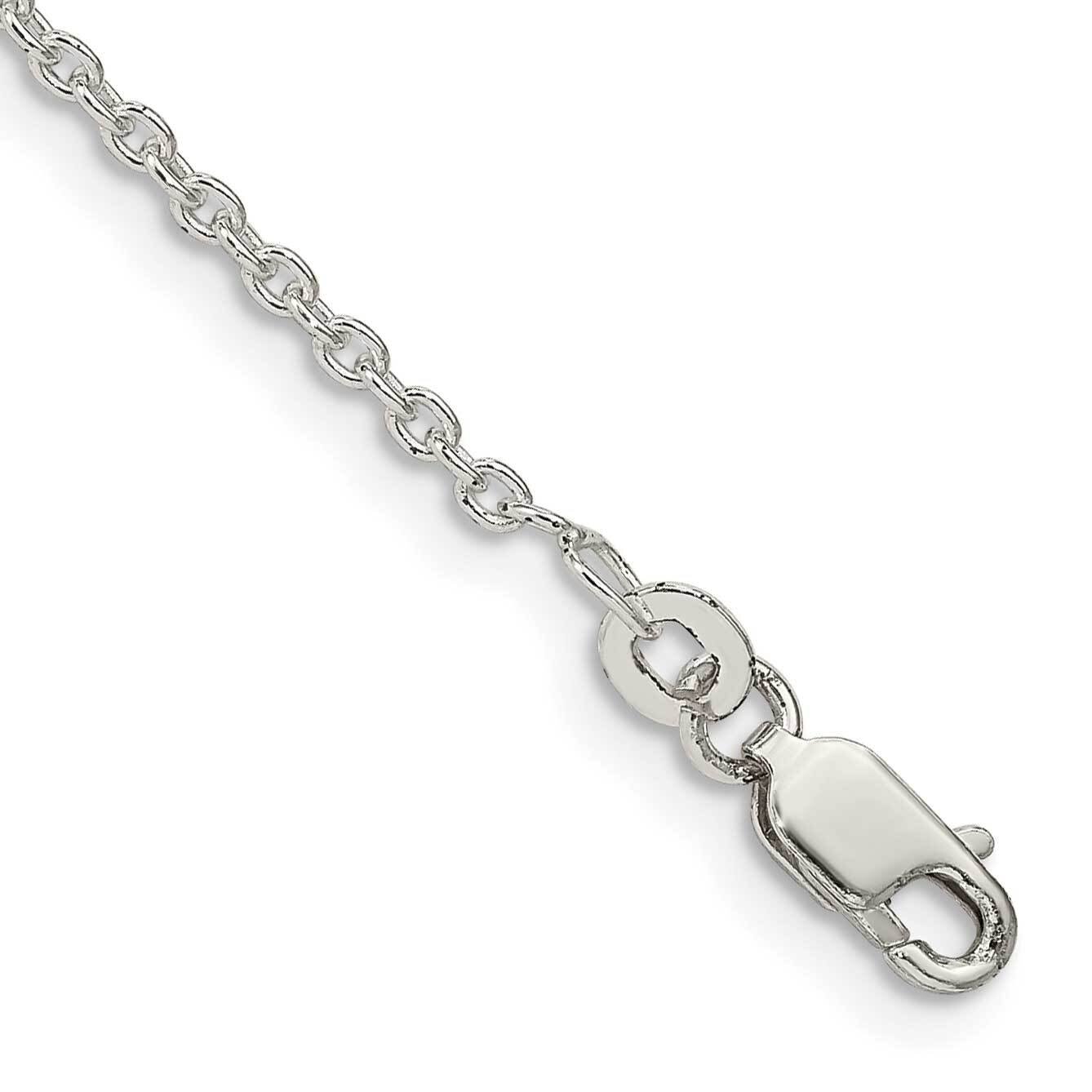 1.95mm Cable Chain Anklet 9 Inch Sterling Silver QCL050-9