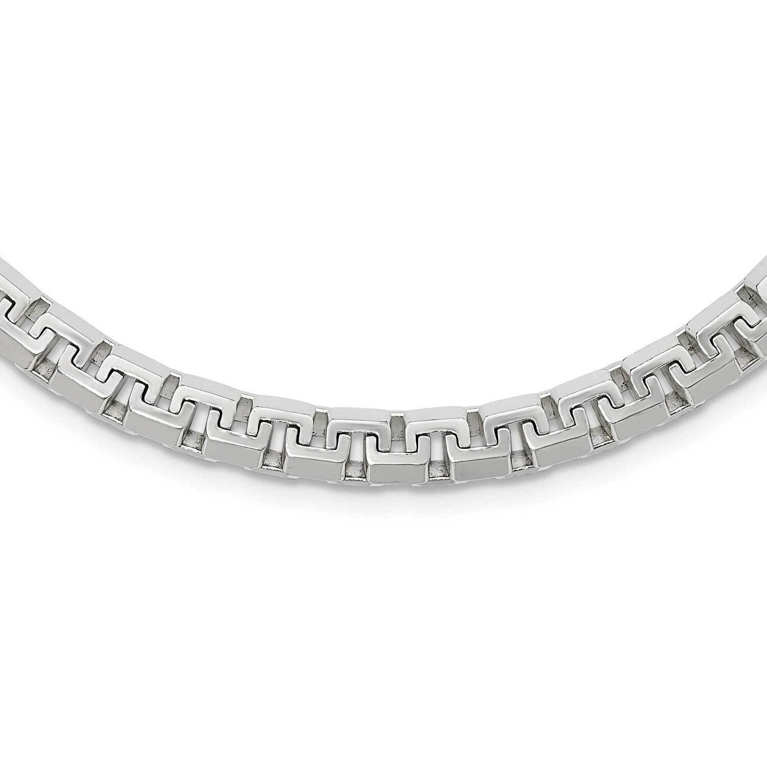 Fancy Link Chain 22 Inch Sterling Silver Polished QFC130-22