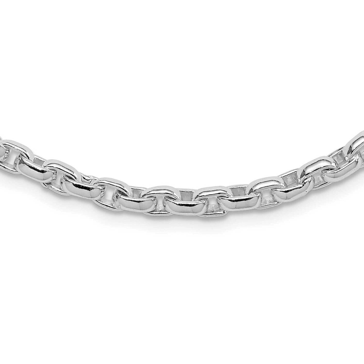 Link Necklace 20 Inch Sterling Silver Polished QG2453-20