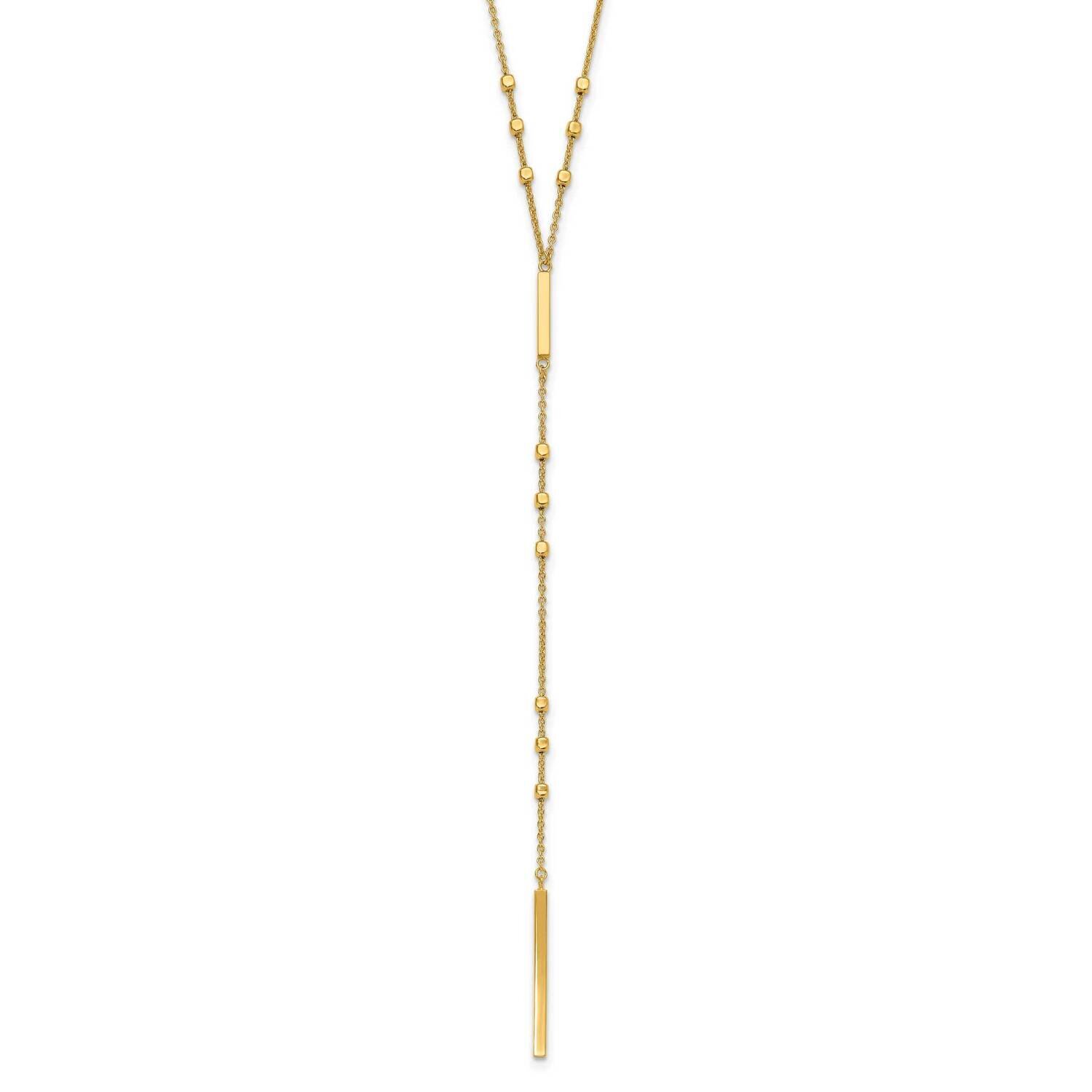 Gold-Tone Beads Vertical Bar with 1Inch Extension Y-Necklace Sterling Silver QG5454-22, MPN: QG5454…