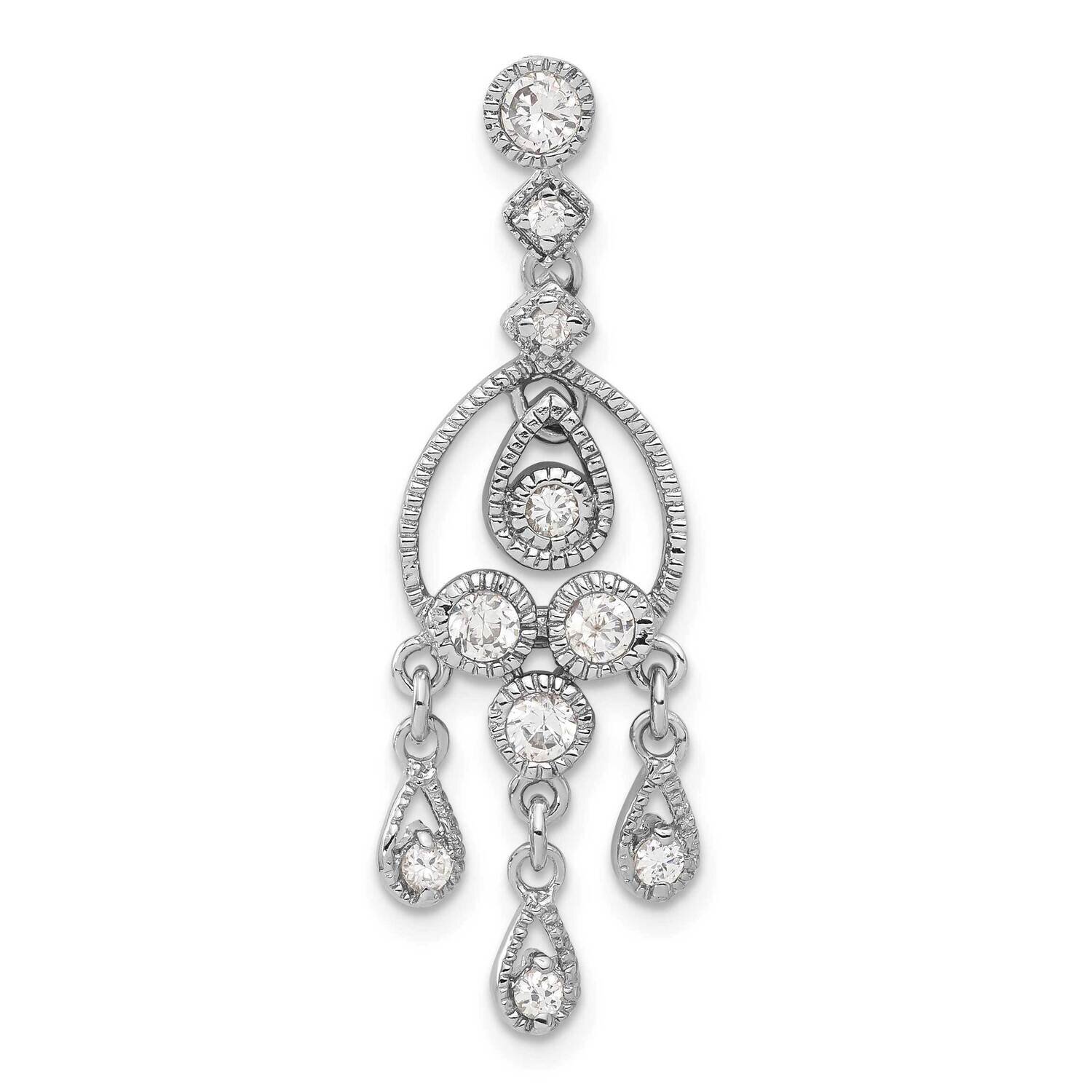 CZ Chandelier Pendant Sterling Silver QP791, MPN: QP791,