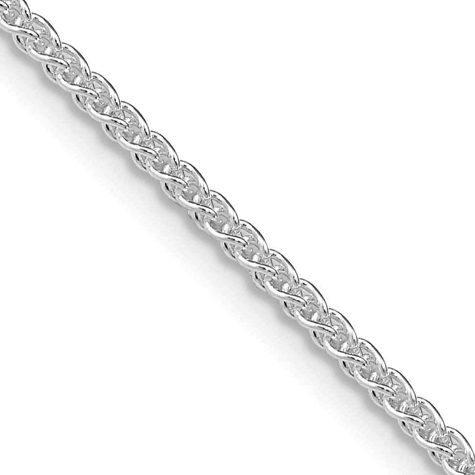 1.6mm Round Spiga Chain 24 Inch Sterling Silver Rhodium-Plated QSP040R-24, MPN: QSP040R-24, 8867741…