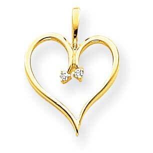 A Diamond Heart Pendant 14k Gold XH24A, MPN: XH24A, 883957230986