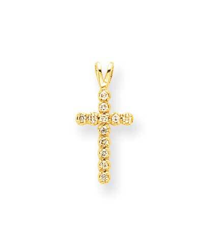 A Diamond Cross Pendant 14k Gold XP99A