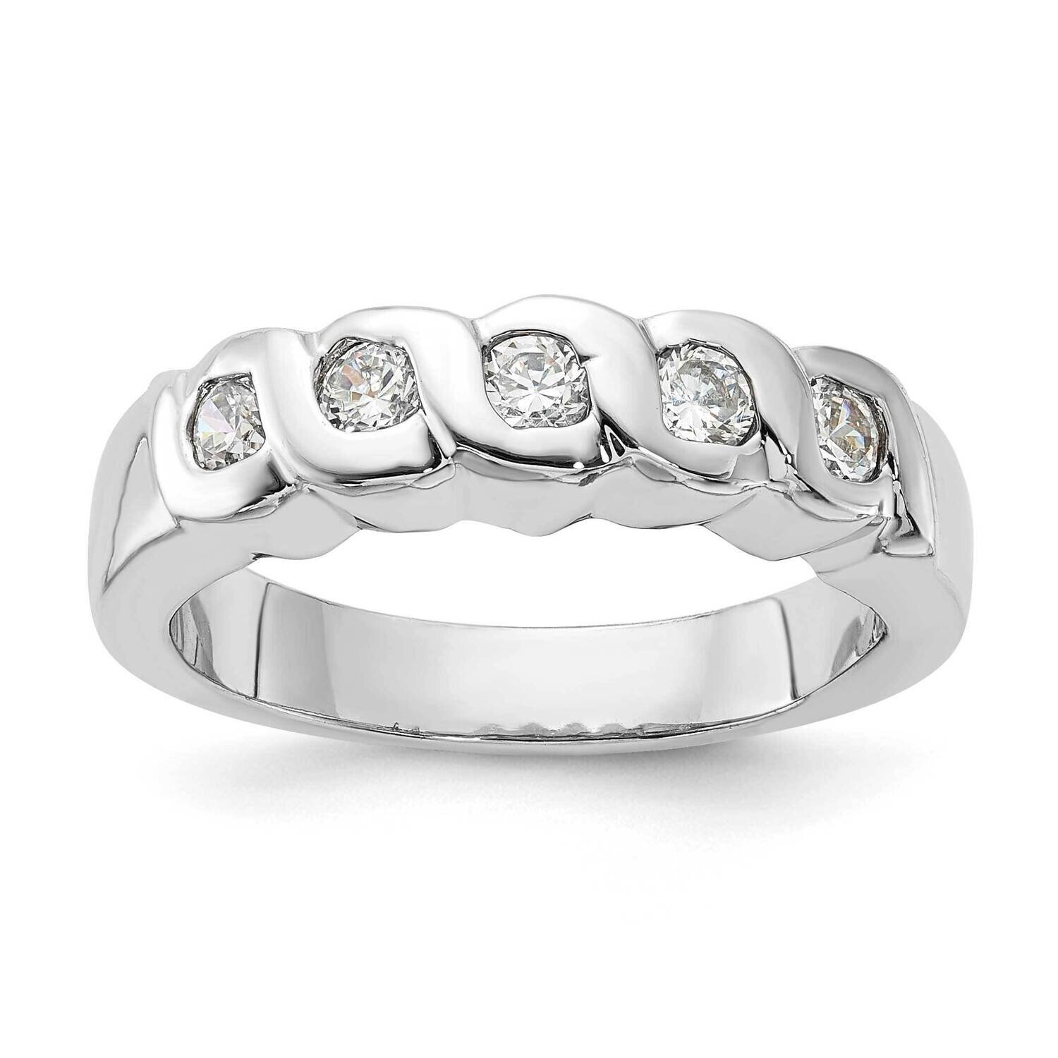 CZ Ring Sterling Silver QR1298, MPN: QR1298, 883957180250