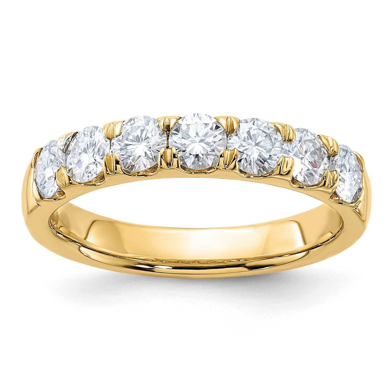 1ct. 7 Stone D E F Pure Light Moissanite Band 14k Gold DB0005-7-100Y4MP, MPN: DB0005-7-100Y4MP, 191…