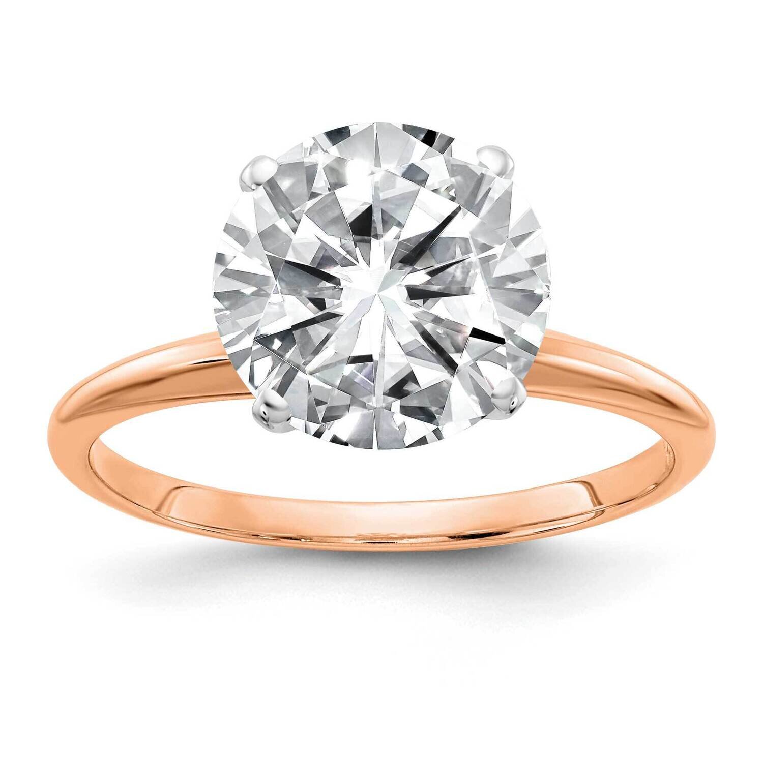 3ct. 9.5mm G H I True Light Round Moissanite Solitaire Ring 14k Rose Gold RGSH15-17MT, MPN: RGSH15-…