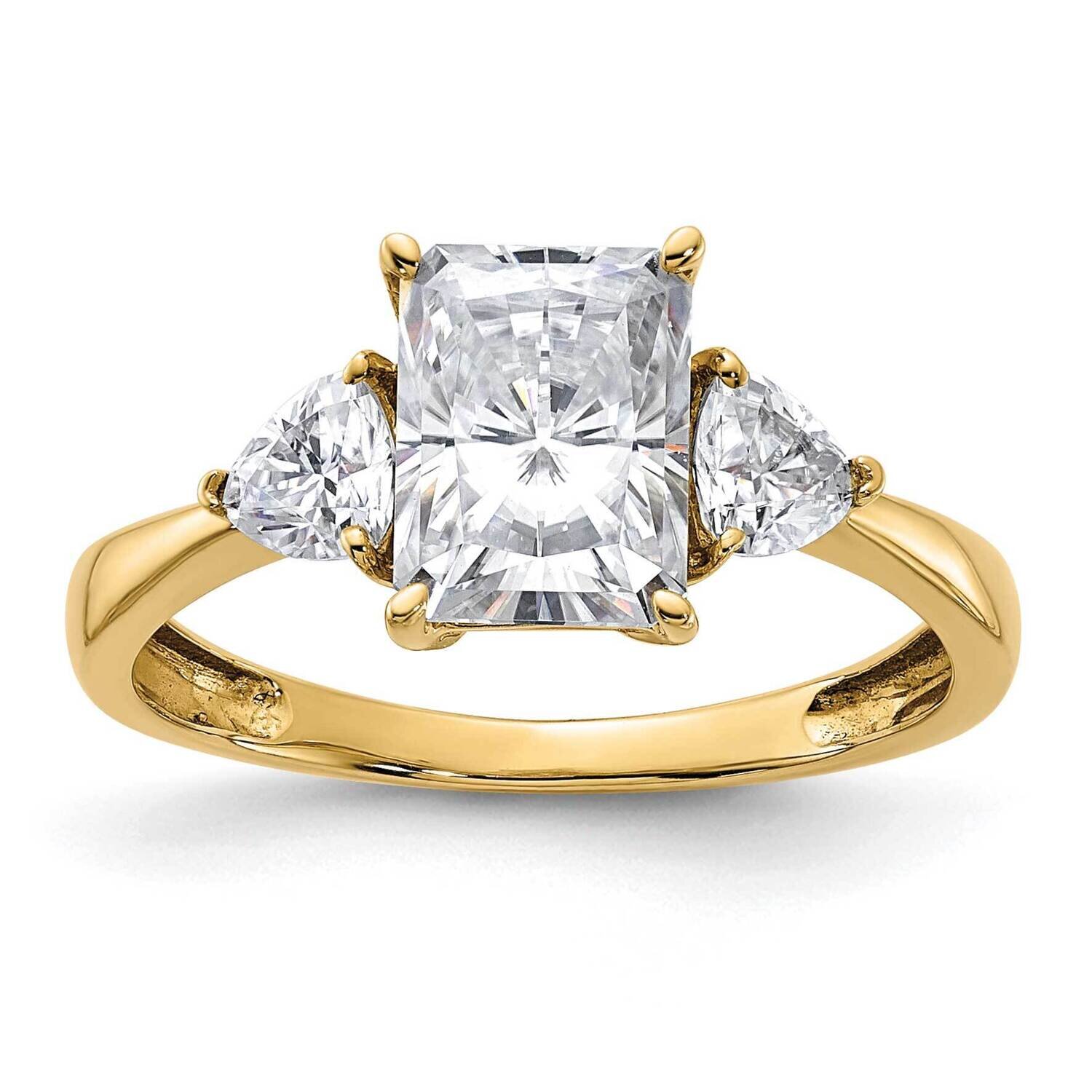 2 1/5ct. Three Stone G H I True Light Moissanite Engagement Ring 14k Gold RM4448E-180-YMT, MPN: RM4…