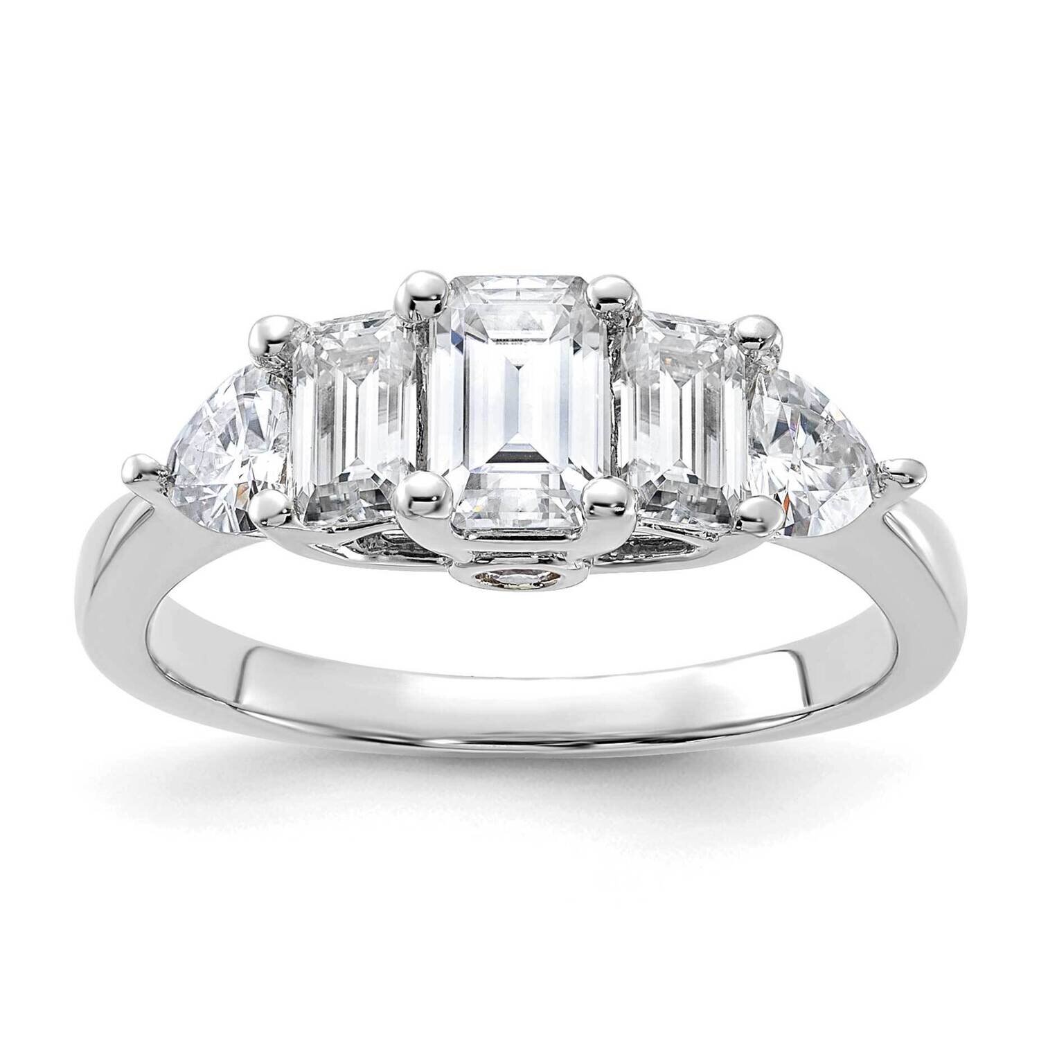 1 5/8ct. G H I True Light Moissanite Engagement Ring 14k White Gold RM4456B-200-WMT, MPN: RM4456B-2…